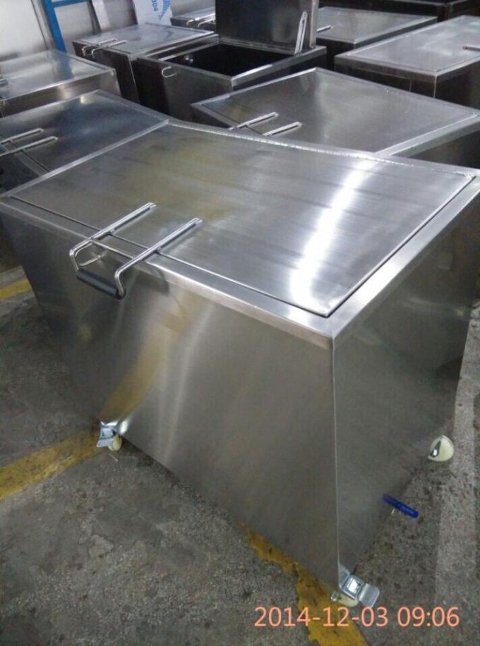 Large Stainless Oven Cleaning Dip Tank , Heated Soak Tank Hood Filters 230L