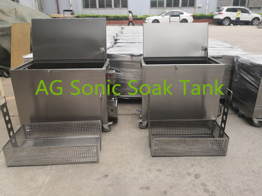 Mobile Heated Fast Food Stainless Steel Soak Tank Chemical With Heater 2KW