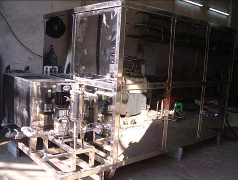 3 Tanks Ultrasonic Engine Block Cleaning Equipment Stainless Steel 304