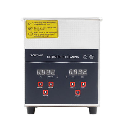 Soak Cleaning Jewelry Ultrasonic Cleaner 2L Custom With Basket