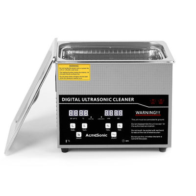 Multifunctional Ultrasonic Bath Cleaner 3L High Frequency Stainless Steel SUS304