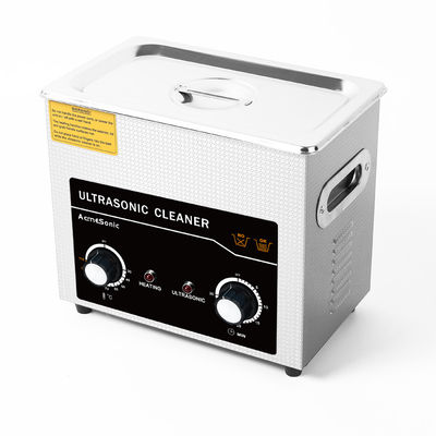 100W Mechanical Ultrasonic Cleaner With Heat Control Hot Water Cleaning Process 3L Tank Volume