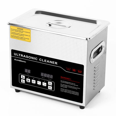 3L SUS 304 Ultrasonic Cleaner with Heating Dual Frequency Drain Valve New 2024 Model