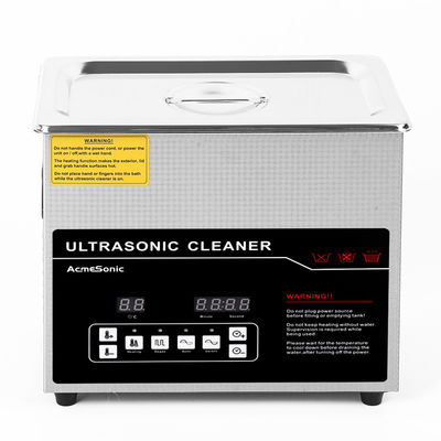 3L Ultrasonic Cleaner With Heating Temperature Range 20-80℃ Drain Valve 60W Power 100W Heating Power