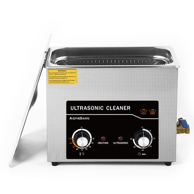 Advanced Dual Frequency Ultrasonic Cleaner with Drain Valve 180W Power 4pcs Transducers 300W Heating Power 20-80℃