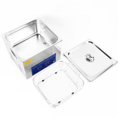 15L Industrial Ultrasonic Cleaner with 400w Heating Power 40kHz Frequency 0~30min Adjustable Timer