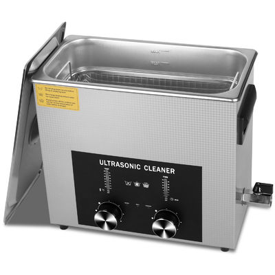 Multi-Application Ultrasonic Cleaner 6L 180W with Encoded Timer Heater Basket Great for Jewelry Glasses Chains Watches