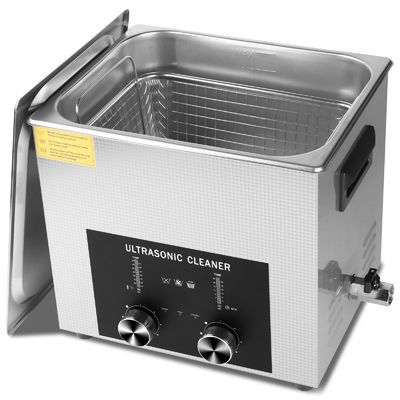 10L 240W Professional Ultrasonic Cleaner for Commercial Jewelry Cleaning with Encoded Timer Heater Basket Voltage 110V/220V