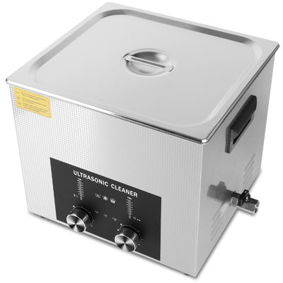 Professional 15L Ultrasonic Cleaner with Encoded Timer Heater Basket Multi-Application for Jewelry Glasses Chains Watches