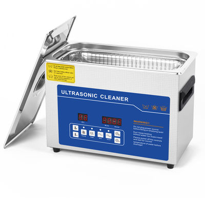 Professional 4L Ultrasonic Cleaner with Heater Timer and Dual-Frequency for Denture Coins Tools Degassing Support