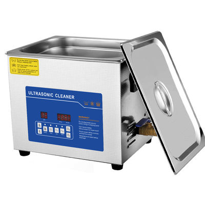 15L Industrial Ultrasonic Cleaner 360W Heater Timer Digital Control Stainless Steel for Motorcycle Parts Tools Chains