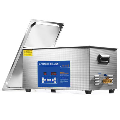 110V/220V Ultrasonic Cleaner 480W for Motorcycle Parts Tools Chains 22L Capacity 28/40 kHz Frequency Digital Control
