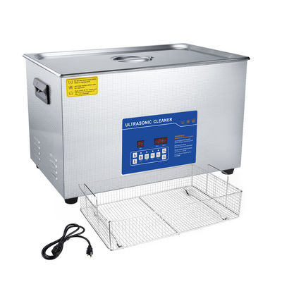 600W Ultrasonic Cleaner for Motorcycle Parts Chains and Tools 30L Capacity Stainless Steel with Heater Timer Digital Control
