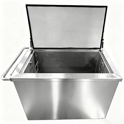 Heavy-Duty 2KW Heating & Soak Tank with Mobile Cart & Basket - 258L Industrial Cleaning System