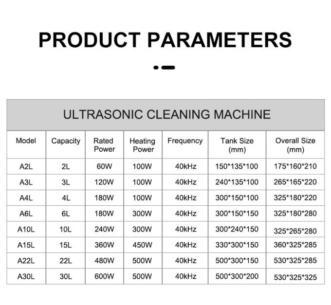 100W Mechanical Ultrasonic Cleaner 2